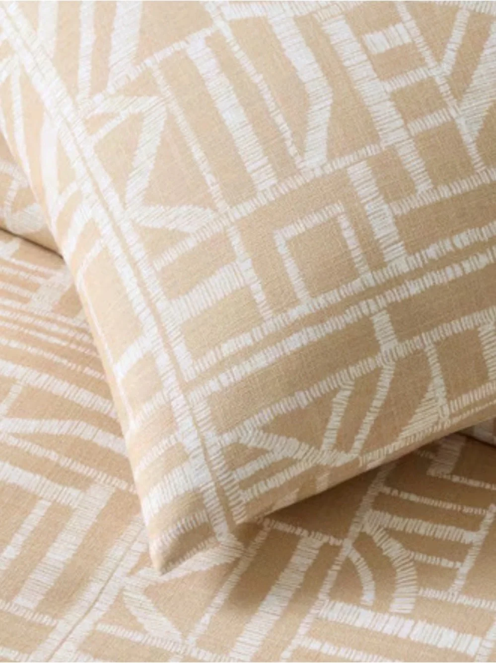 NWOT West Elm Carved Lines Cotton Full/Queen duvet cover and 2 Euro Shams